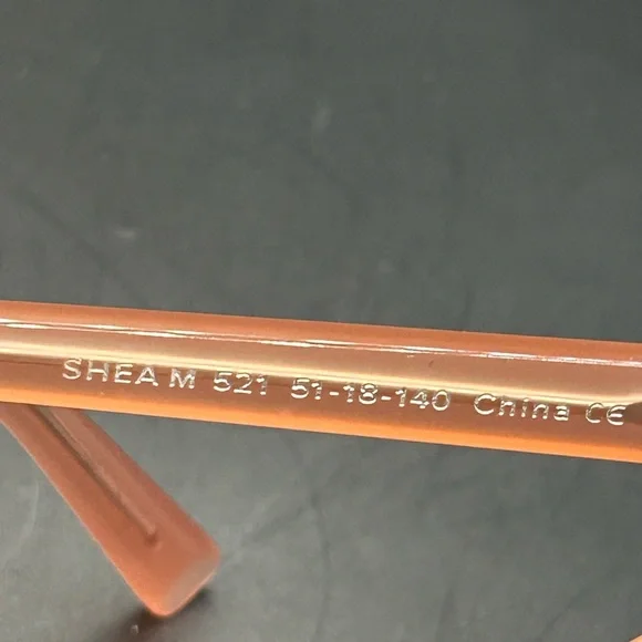 Warby Parker Women's Eyeglasses Shea M 521 Rose Guava Cat Eye - Picture 9 of 15